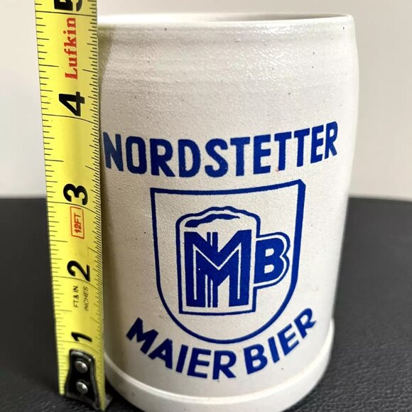 German Vintage Pottery Mug Hand Made Nordstetter Maier Bier West Germany - Picture 5 of 8